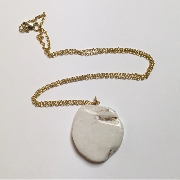 Jewelry - Natural Howlite & 14k Gold Filled Necklace